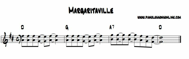margaritaville sheet music chords