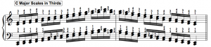 major piano scales